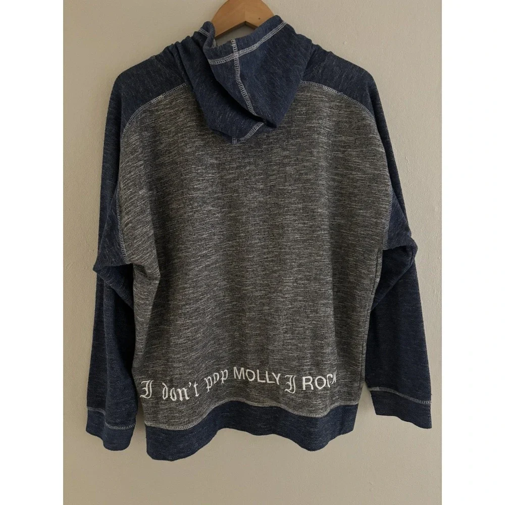2ndz Hooded Two Toned Sweatshirt Custom Embroidered 